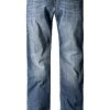Bestes Angebot 🤩 Wrangler Texas Stretch worn broke W121//37X Jeans, Regular Fit, Baumwoll-Stretch, Blau ⭐