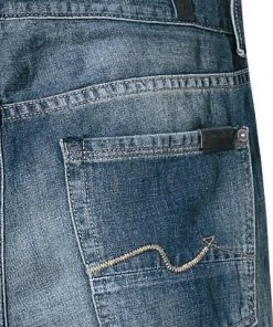 Top 10 🌟 7 for all mankind Jeans Slimmy SMSK260MY Baumwolle-Leinen, 🎁 Jeansblau ❤️ -Jeans Verkaufsgeschäft 210982 norm3