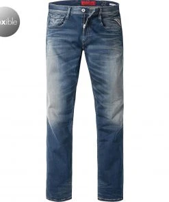 Großhandel ⭐ Replay 💯 Jeans Anbass M914/661/5/009 Slim Fit, Baumwoll-Stretch 11,5oz, Blau 😀