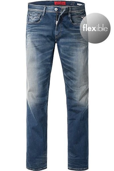 Großhandel ⭐ Replay 💯 Jeans Anbass M914/661/5/009 Slim Fit, Baumwoll-Stretch 11,5oz, Blau 😀 2 Großhandel ⭐ Replay 💯 Jeans Anbass M914/661/5/009 Slim Fit, Baumwoll-Stretch 11,5oz, Blau 😀 – Bild 2
