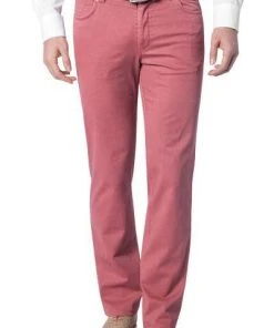 Besorgen 🔥 HILTL Jeans Kurt 75633/62800/84 Contemporary Fit, Baumwoll-Stretch, Granat meliert, Rot 😀