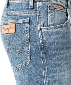 Coupon ✔️ Wrangler Jeans Texas Stretch Worn Broke W12137X Slim Fit, Baumwoll-Stretch, 🛒 Jeansblau ❤️ -Jeans Verkaufsgeschäft 280227 norm3