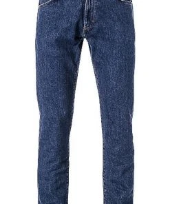 Auslauf ✨ Wrangler Jeans Grensboro darkstone W15Q23090 👍 Jeans Greensboro, Baumwoll-Stretch, Saphirblau ⭐