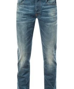 Bestes Angebot ❤️ G-STAR Jeans 3 Slim 51001-9118/071 Jeans 3301, Slim Fit, Baumwoll-Stretch, Mittelblau, Blau 🧨