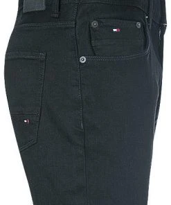 Bester Verkauf 💯 Tommy Hilfiger Jeans Denton Stretch MW0MW01760/919 Straight Fit, Baumwoll-Stretch, Schwarz 👍 -Jeans Verkaufsgeschäft 295482 norm3