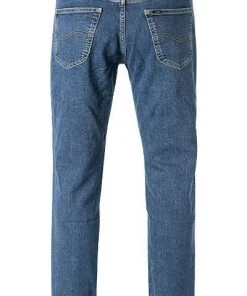 Blitzangebot 👏 Lee Brooklyn Sraight Mid Stonewash L45271KX ✨ Jeans Brooklyn, Regular Fit, Baumwoll-Stretch, Blau ✔️ -Jeans Verkaufsgeschäft 302117 norm2