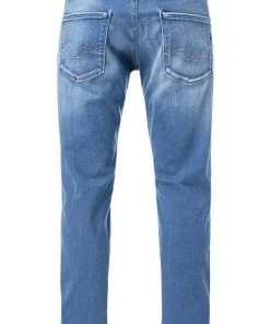 Brandneu 🎉 Replay Jeans Anbass M914Y.000.661350/010 Slim Fit, Baumwoll-Stretch 11,5oz, Mittelblau, Blau ⌛ -Jeans Verkaufsgeschäft 313396 norm2