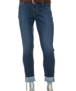 Angebote 😍 Alberto Bike Alberto Slim Fit Speed-Ds Coolmax 67582560/890 Jeans Bike, Baumwoll-Stretch Coolmax® 9oz, Mittelblau, Dunkelblau 🌟