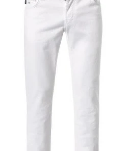 Auslauf ❤️ tramarossa 21UB50001/LEONARDO/B016/0001/MIDNI 🤩 Jeans Leonardo, Baumwoll-Stretch, Midnight Sun, Weiß 😉