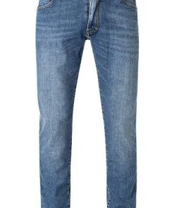 Billig ⌛ Wrangler Jeans Larstone blue fire W18SV777W Slim Tapered, Baumwoll-Stretch, Mittelblau 🔔