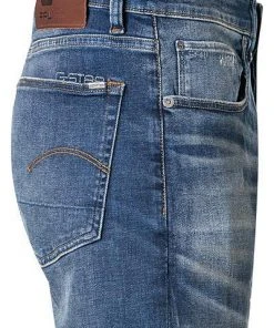 Bestes Angebot 😍 G-STAR Jeans 3 Straight 51002-A088/A888 😉 Jeans 3301, Straight Fit, Baumwoll-Stretch, Dunkelblau, Blau ⌛ -Jeans Verkaufsgeschäft 329593 norm3