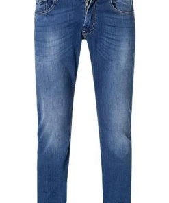 Schlussverkauf 🎉 Replay Jeans Anbass M914.000.41A 504/009 Slim Fit, Baumwoll-Stretch, Mittelblau, Blau 🎉