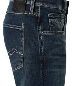 Besorgen 🧨 Replay Jeans Anbass M914Y. 000.661 04D/007 Slim Fit, Baumwoll-Stretch 11,5 oz, Indigo, Dunkelblau 💯 -Jeans Verkaufsgeschäft 334110 norm3