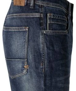 Budget ✔️ camel active Jeans 488605/9829/82 Straight Fit, Baumwoll-Stretch, Dunkelblau, Jeansblau ❤️ -Jeans Verkaufsgeschäft 334432 norm3