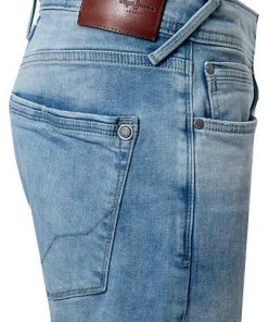 Besorgen 🎉 Pepe 🥰 Jeans Stanley PM201705NA3/000 Taper Fit, Baumwoll-Stretch, Hellblau ⭐ -Jeans Verkaufsgeschäft 337578 norm3