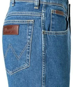 Bestpreis ⭐ Wrangler 💯 Jeans Texas Best Rocks W121HR36B Straight Fit, Baumwoll-Stretch, Blau ⭐ -Jeans Verkaufsgeschäft 339766 norm3