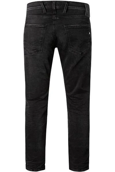 Rabatt ✔️ Replay 😍 Jeans Anbass M914.000.661 E01/098 Slim Fit, Baumwoll-Stretch11,5oz, Schwarz ⭐ 2 Rabatt ✔️ Replay 😍 Jeans Anbass M914.000.661 E01/098 Slim Fit, Baumwoll-Stretch11,5oz, Schwarz ⭐ – Bild 2