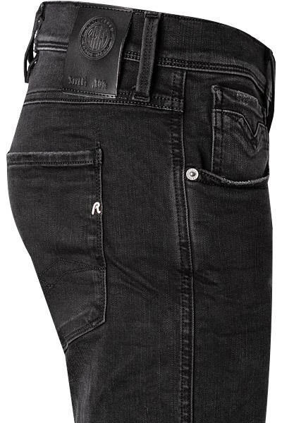 Rabatt ✔️ Replay 😍 Jeans Anbass M914.000.661 E01/098 Slim Fit, Baumwoll-Stretch11,5oz, Schwarz ⭐ 3 Rabatt ✔️ Replay 😍 Jeans Anbass M914.000.661 E01/098 Slim Fit, Baumwoll-Stretch11,5oz, Schwarz ⭐ – Bild 3