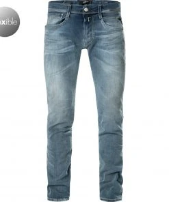 Billig 👏 Replay Jeans Anbass M914Y.000.661 A05/009 Slim Fit, Baumwoll-Stretch 11oz, Jeansblau 👍