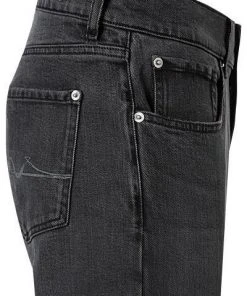 Neu ⌛ 7 for all mankind 💯 Jeans Slimmy grey JSMXB180WB Slim Fit, Mikrofaser, Dunkelgrau ✨ -Jeans Verkaufsgeschäft 350961 norm3