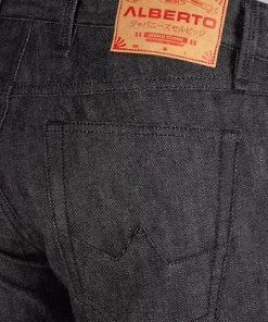 Bestpreis ❤️ Alberto Tapered Fit Slipe Japan Denim 69471268/999 Jeans Slipe, Baumwoll-Stretch 11oz, Schwarz 🎉 -Jeans Verkaufsgeschäft 352647 norm6