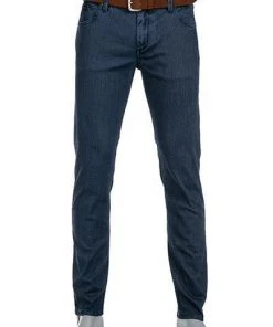Coupon ✨ Alberto Tapered Fit Robin VelvetDenim 61871298/895 Jeans Robin, Baumwoll-Stretch 12oz, Navy ⭐
