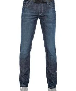 Bestes Angebot ❤️ Alberto Tapered Fit Slipe Dry Indigo 68371274/895 🔥 Jeans Slipe, Baumwoll-Stretch 11oz, Navy ⭐