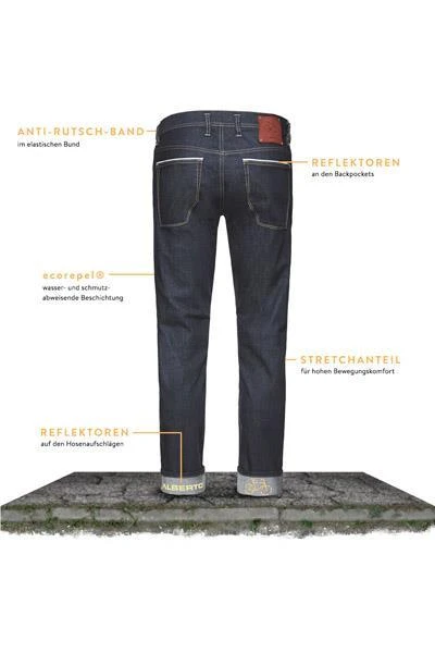 Brandneu 👍 Alberto Bike Slim Fit Speed Stretch 67592565/880 Jeans Bike, Baumwoll-Stretch 12oz, Blau, Dunkelblau 🔔 9 Brandneu 👍 Alberto Bike Slim Fit Speed Stretch 67592565/880 Jeans Bike, Baumwoll-Stretch 12oz, Blau, Dunkelblau 🔔 – Bild 9