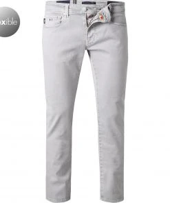 Brandneu 🔔 tramarossa 21UB51407/MICHELANGELO SLIM/G125/0500 Jeans Michelangelo, Slim Fit, Baumwoll-Super Stretch, Hellgrau ⭐