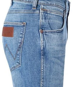 Rabatt ⌛ Wrangler 🔥 Jeans Greensboro blue fever W15QQ8R Regular Straight, Baumwoll-Stretch 14,5oz, Blau 😉 -Jeans Verkaufsgeschäft 361094 norm3