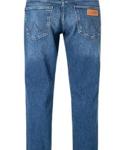 Coupon ✔️ Wrangler 🤩 Jeans Greensboro Hard Edge W15QJX246 Regular Straight, Baumwoll-Stretch 14,75oz, Denimblau ⭐ -Jeans Verkaufsgeschäft 361096 norm2