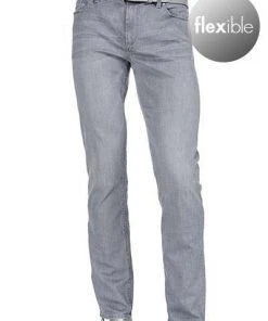 Aktion 👍 Alberto Regular Fit Pipe Denim 48071987/970 🛒 Jeans Pipe, Baumwoll-Stretch, Hellgrau ✨