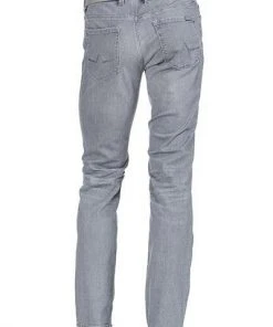 Aktion 👍 Alberto Regular Fit Pipe Denim 48071987/970 🛒 Jeans Pipe, Baumwoll-Stretch, Hellgrau ✨ -Jeans Verkaufsgeschäft 361394 norm3