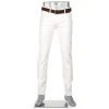 Budget 😍 Alberto Tapered Fit Slipe White Denim 68371390/115 ⌛ Jeans Slipe, Baumwoll-Stretch, Weiß ⭐
