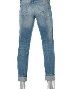 Top 10 🔔 Alberto Tapered Fit Slipe Japan Denim 69491368/818 Jeans Slipe, Baumwoll-Stretch, Blau, Hellblau ❤️ -Jeans Verkaufsgeschäft 361827 norm3