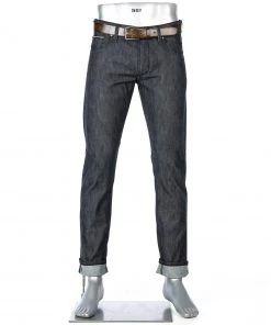 Neu ⌛ Alberto Tapered Fit Slipe Japan Denim 69471368/899 👍 Jeans Slipe, Baumwoll-Stretch 11oz, Dunkelblau, Navy 🔥