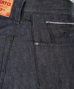 Neu ⌛ Alberto Tapered Fit Slipe Japan Denim 69471368/899 👍 Jeans Slipe, Baumwoll-Stretch 11oz, Dunkelblau, Navy 🔥 -Jeans Verkaufsgeschäft 362032 norm5