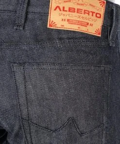 Neu ⌛ Alberto Tapered Fit Slipe Japan Denim 69471368/899 👍 Jeans Slipe, Baumwoll-Stretch 11oz, Dunkelblau, Navy 🔥 -Jeans Verkaufsgeschäft 362032 norm6