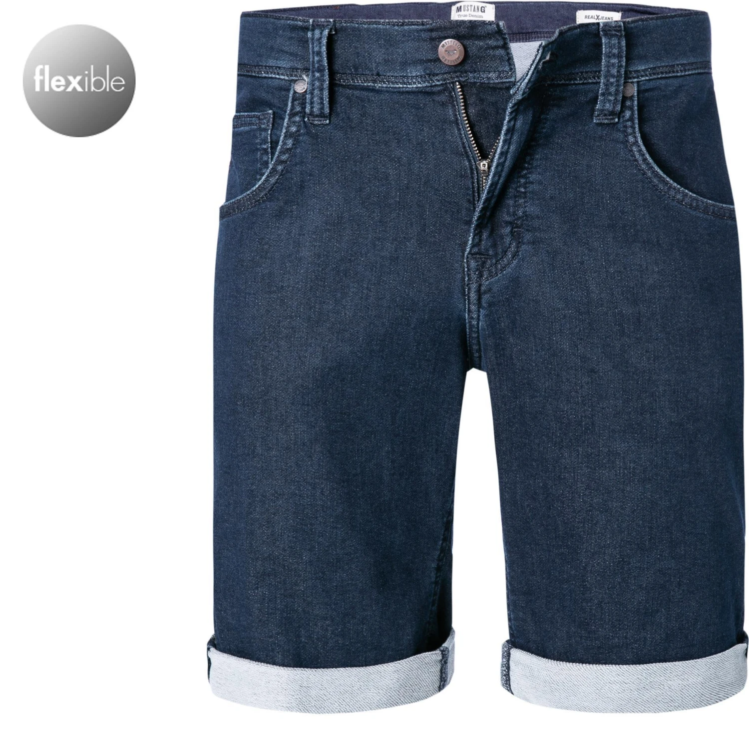 Schlussverkauf ✔️ MUSTANG Shorts 1010873/5000/880 Jeansshorts, Regular Fit, Baumwoll-Stretch, Blau, Dunkelblau ✨ 1 Schlussverkauf ✔️ MUSTANG Shorts 1010873/5000/880 Jeansshorts, Regular Fit, Baumwoll-Stretch, Blau, Dunkelblau ✨