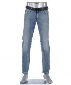 Coupon 🧨 Alberto Tapered Fit Slipe Vintage 68371370/840 Jeans Slipe, Baumwoll-Stretch 9,5oz, Blau 🥰