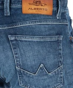 Bestes Angebot ✔️ Alberto Tapered Fit Slipe Organic 68371381/885 🔔 Jeans Slipe, Bio-Baumwoll-Stretch 11,5oz, Dunkelblau ⌛ -Jeans Verkaufsgeschäft 365928 norm6