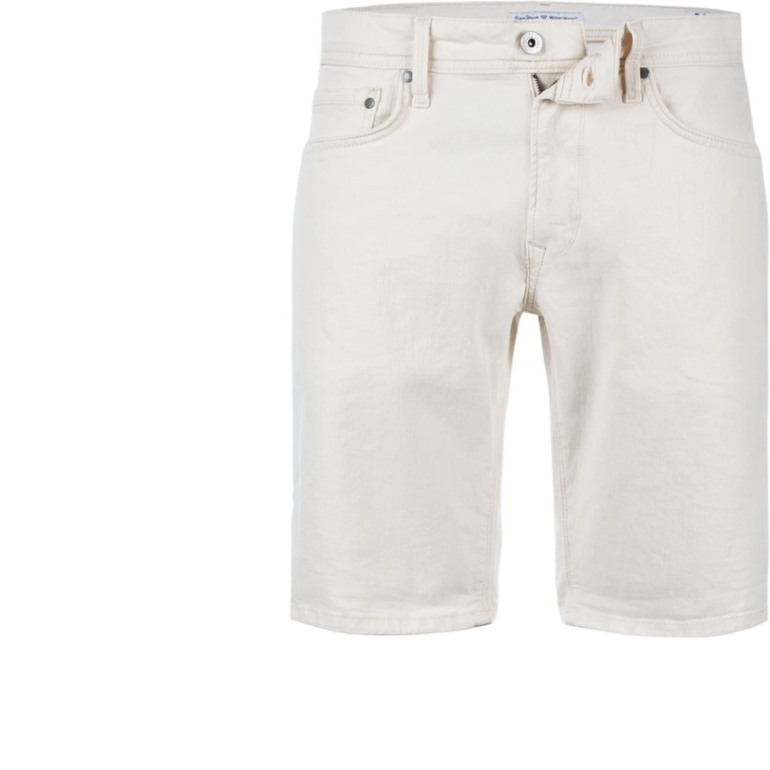 Brandneu 🔥 Pepe Jeans Shorts Stanley PM800792WI5/000 Tapered Fit, Baumwoll-Stretch, Ecru, Creme 🎁 1 Brandneu 🔥 Pepe Jeans Shorts Stanley PM800792WI5/000 Tapered Fit, Baumwoll-Stretch, Ecru, Creme 🎁