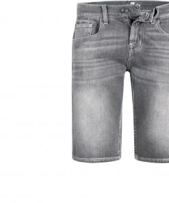 Angebote 😉 7 for all mankind Shorts mittelgrau JSZ2B070HG Jeansshorts, Regular Fit, Baumwoll-Stretch 😀