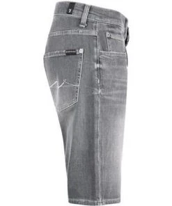 Angebote 😉 7 for all mankind Shorts mittelgrau JSZ2B070HG Jeansshorts, Regular Fit, Baumwoll-Stretch 😀 -Jeans Verkaufsgeschäft 365947 norm3