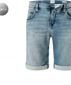 Billig ✨ MUSTANG Shorts 1010873/5000/313 Jeansshorts, Regular Fit, Baumwoll-Stretch, Hellblau 😍