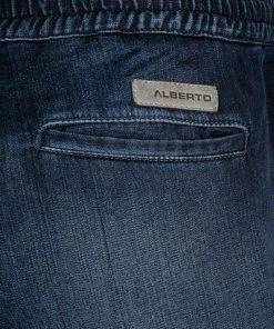 Aktion 👏 Alberto Tapered Fit House-K 61371959/880 Jeansshorts House, Baumwoll-Stretch, Indigo 🔥 -Jeans Verkaufsgeschäft 366796 norm6