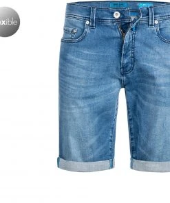 Angebote ❤️ Pierre Cardin Shorts 03452/000/08860/06 🤩 Jeansshorts, Baumwolle T400®, Mittelblau, Hellblau 🛒