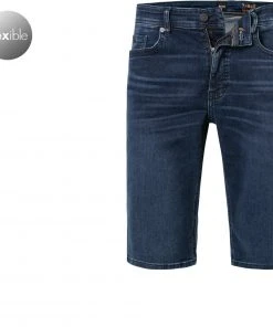 Billig ⌛ BOSS 🥰 Jeansshorts Taber 50453282/419 Tapered Fit, Baumwoll-Stretch, Navy ✨