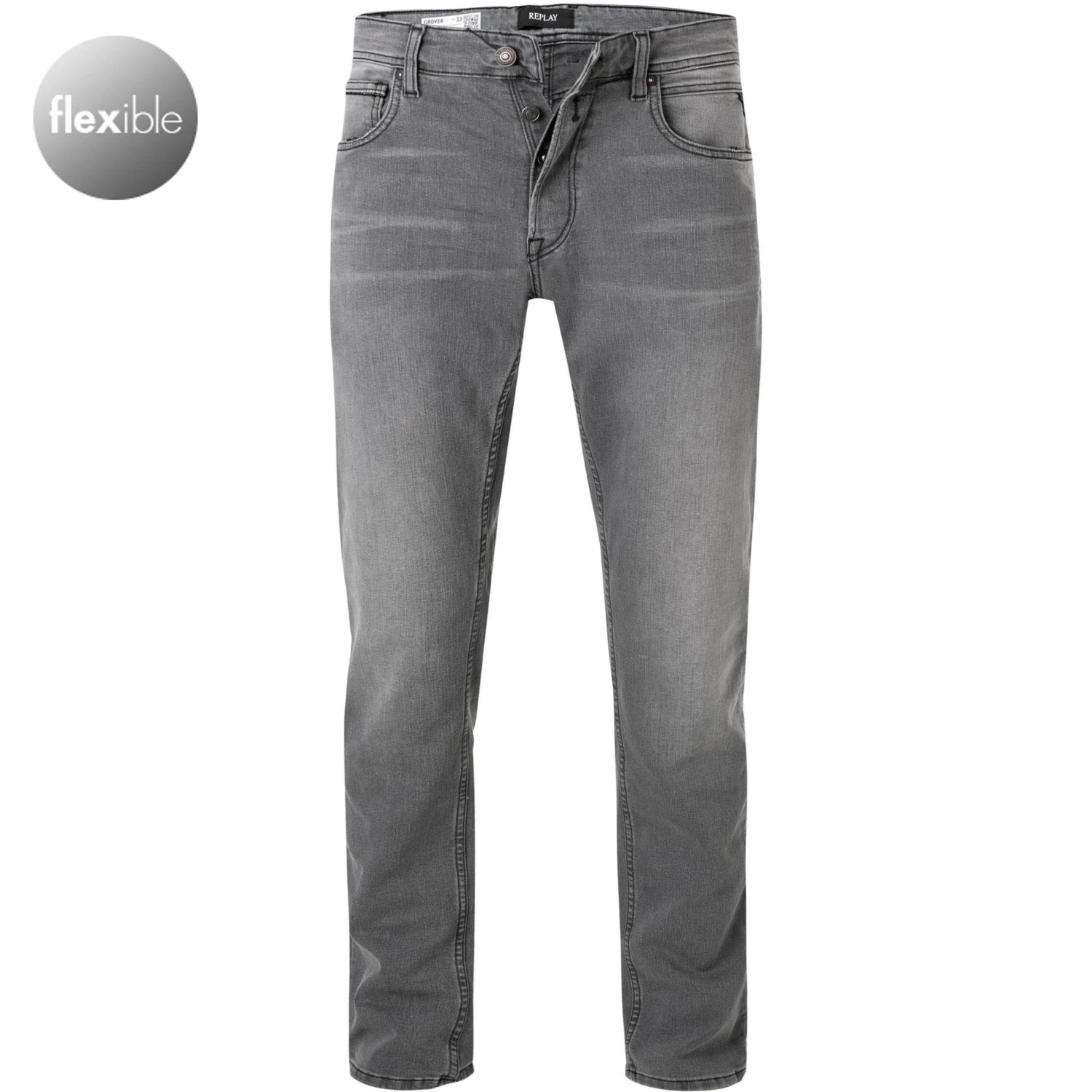 Neu 🛒 Replay Jeans Grover MA972.000.573B826/096 Bio Baumwoll-Stretch 10,5oz, Grau 🧨 1 Neu 🛒 Replay Jeans Grover MA972.000.573B826/096 Bio Baumwoll-Stretch 10,5oz, Grau 🧨