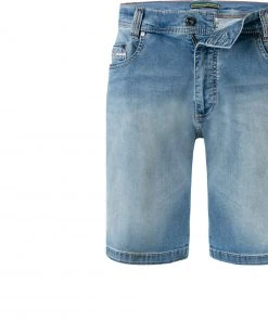 Bestpreis 🌟 bugatti Shorts 3138D/56693/336 Jeansshorts, Baumwoll-Stretch, Hellblau 🤩